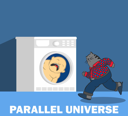 Cartoon: Paralel Universe... (medium) by berk-olgun tagged the,cat