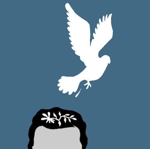 Cartoon: Peace Pigeon... (medium) by berk-olgun tagged peace,pigeon