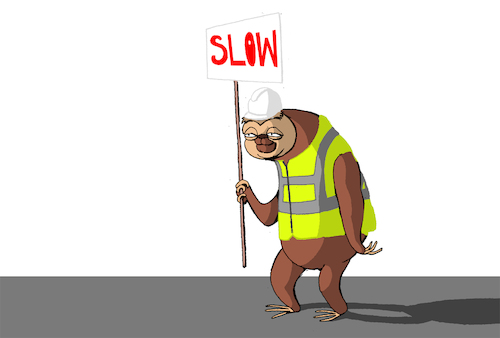 Cartoon: Perfect Job... (medium) by berk-olgun tagged sloth