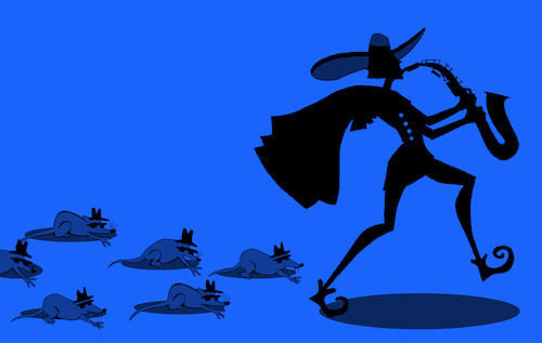 Cartoon: Pied Piper... (medium) by berk-olgun tagged pied,piper