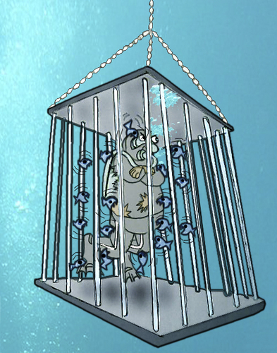 Cartoon: Piranha.. (medium) by berk-olgun tagged piranha