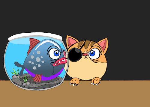 Cartoon: Piranha... (medium) by berk-olgun tagged piranha