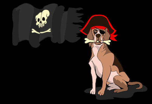 Cartoon: Pirate Dog... (medium) by berk-olgun tagged pirate,dog
