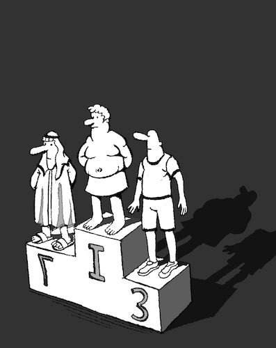 Cartoon: Podium... (medium) by berk-olgun tagged podium