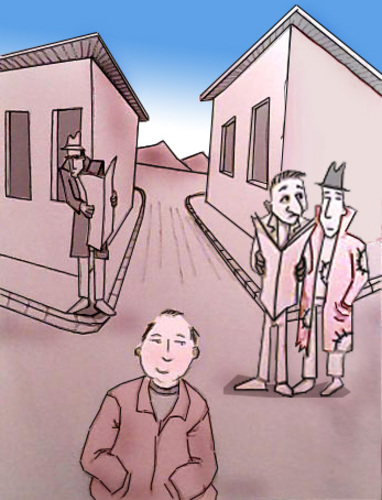 Cartoon: Poor detective.. (medium) by berk-olgun tagged poor,detective