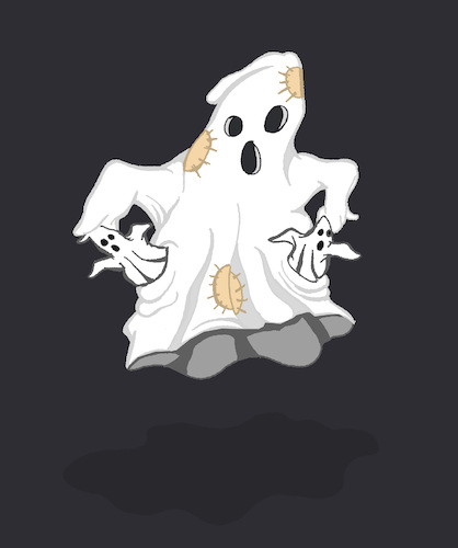 Cartoon: Poor Ghost... (medium) by berk-olgun tagged poor,ghost