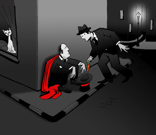 Cartoon: Poor Magician... (medium) by berk-olgun tagged poor,magician