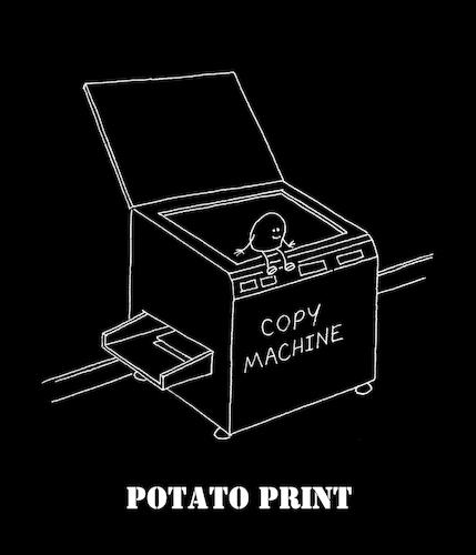 Cartoon: Potato Print... (medium) by berk-olgun tagged potato,print