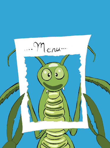 Cartoon: Praying Mantis... (medium) by berk-olgun tagged praying,mantis
