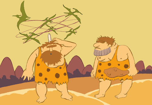 Cartoon: Prehistoric Birds... (medium) by berk-olgun tagged prehistoric,birds