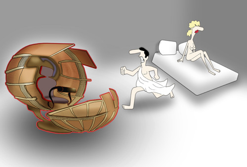 Cartoon: Premature Ejaculation.. (medium) by berk-olgun tagged time,machine