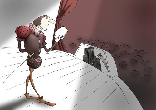 Cartoon: Prompter.. (medium) by berk-olgun tagged prompter