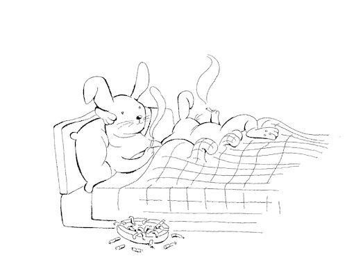 Cartoon: Rabbit... (medium) by berk-olgun tagged rabbit
