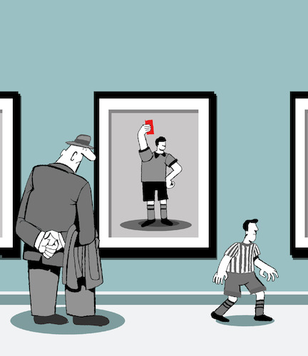 Cartoon: Red Card... (medium) by berk-olgun tagged red,card