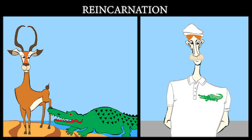 Cartoon: Reincarnation... (medium) by berk-olgun tagged reincarnation