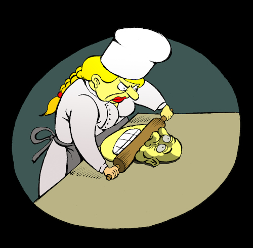 Cartoon: Rolling Pin... (medium) by berk-olgun tagged rolling,pin