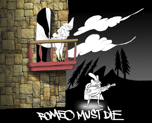 Cartoon: Romeo Must Die... (medium) by berk-olgun tagged romeo,must,die