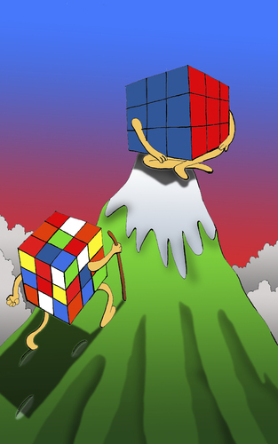 Cartoon: Rubens Cube... (medium) by berk-olgun tagged rubens,cube