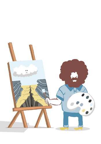 Cartoon: Sad Cloud... (medium) by berk-olgun tagged sad,cloud