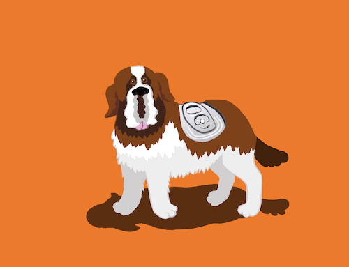 Cartoon: Saint Bernard... (medium) by berk-olgun tagged saint,bernard