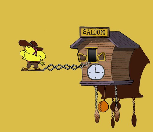 Cartoon: Saloon... (medium) by berk-olgun tagged saloon