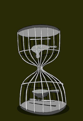 Cartoon: Sand Clock... (medium) by berk-olgun tagged sand,clock