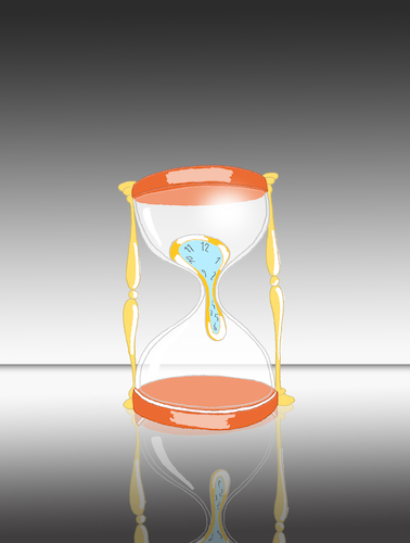 Cartoon: Sand Timer... (medium) by berk-olgun tagged sand,timer