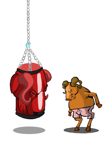 Cartoon: Sandbag... (medium) by berk-olgun tagged sandbag