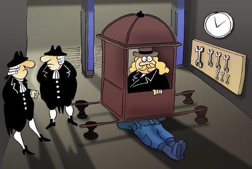 Cartoon: Sedan Chair... (medium) by berk-olgun tagged sedan,chair