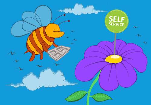 Cartoon: Self Service... (medium) by berk-olgun tagged self,service