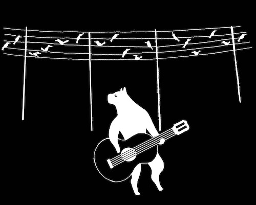 Cartoon: Serenade... (medium) by berk-olgun tagged serenade