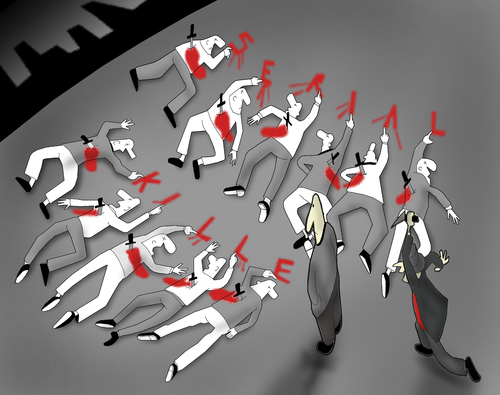 Cartoon: Serial Killer.. (medium) by berk-olgun tagged serial,killer