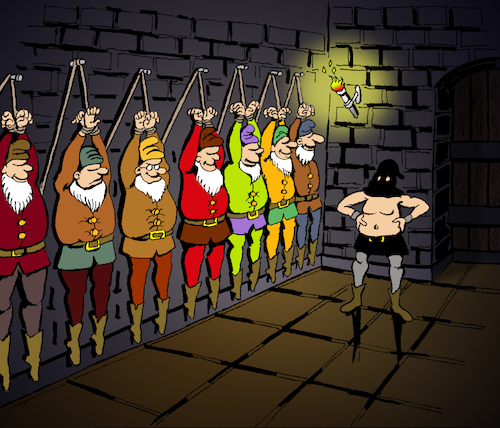 Cartoon: Seven Dwarfs... (medium) by berk-olgun tagged seven,dwarfs