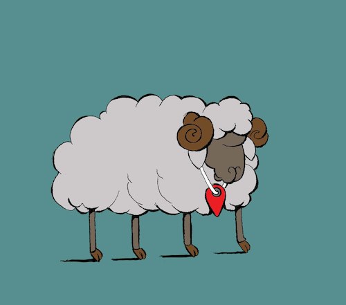 Cartoon: Sheep Bell... (medium) by berk-olgun tagged sheep,bell