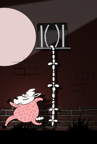 Cartoon: Sheep Prison... (medium) by berk-olgun tagged sheep,prison
