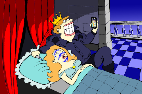 Cartoon: Sleeping Beauty... (medium) by berk-olgun tagged sleeping,beauty