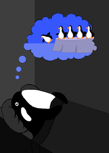 Cartoon: Sleeping Whale... (medium) by berk-olgun tagged sleeping,whale