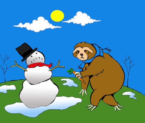 Cartoon: Sloth... (medium) by berk-olgun tagged sloth