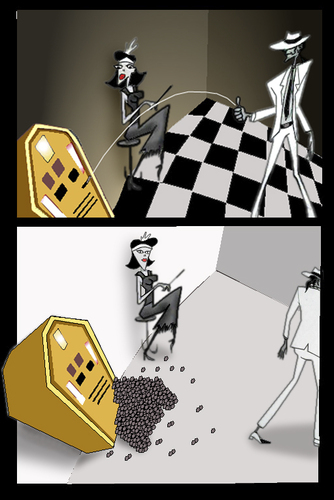 Cartoon: Smooth criminal.. (medium) by berk-olgun tagged smooth,criminal