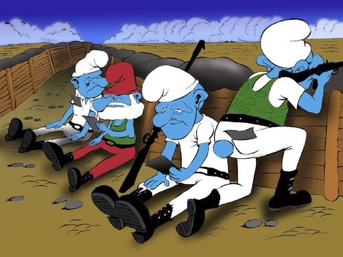 Cartoon: Smurfette... (medium) by berk-olgun tagged smurfette