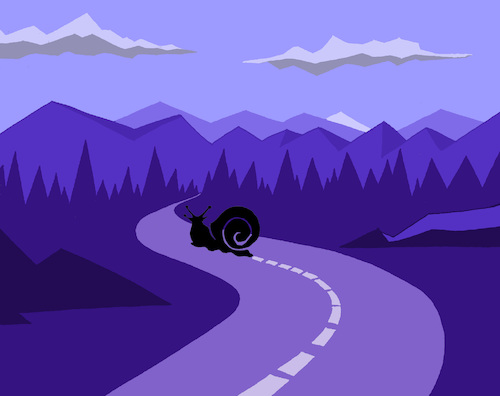 Cartoon: Snail... (medium) by berk-olgun tagged snail