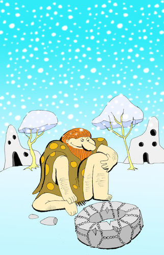 Cartoon: Snow Tyre... (medium) by berk-olgun tagged snow,tyre