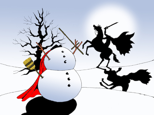 Cartoon: Snowman... (medium) by berk-olgun tagged snowman