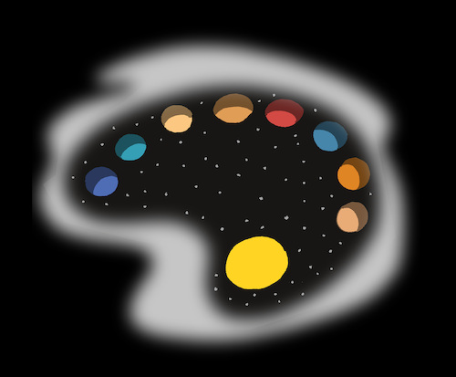 Cartoon: Solar System... (medium) by berk-olgun tagged palette