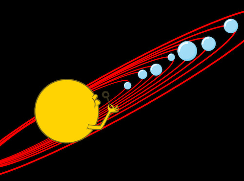 Cartoon: Solar System... (medium) by berk-olgun tagged solar,system