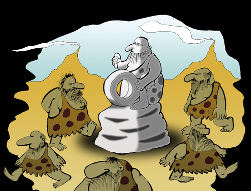 Cartoon: Stone Sculpture... (medium) by berk-olgun tagged sculpture,stone