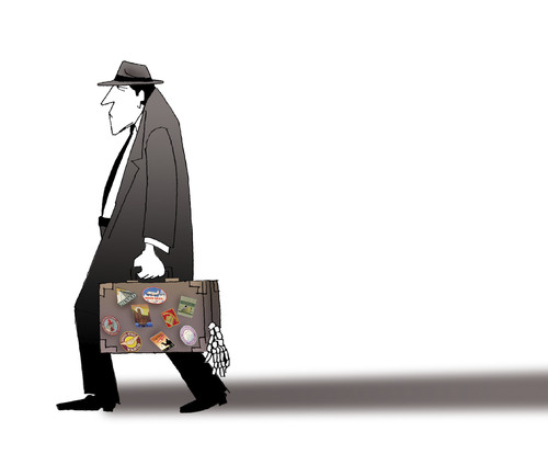 Cartoon: Suitcase... (medium) by berk-olgun tagged suitcase
