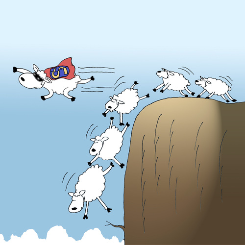 Cartoon: Super Sheep... (medium) by berk-olgun tagged super,sheep