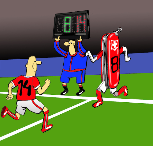Cartoon: Swiss National Team... (medium) by berk-olgun tagged swiss,national,team