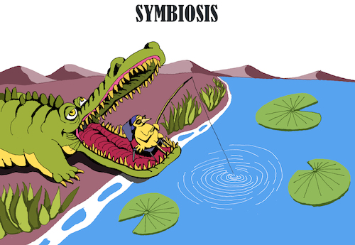 Cartoon: Symbiosis... (medium) by berk-olgun tagged symbiosis